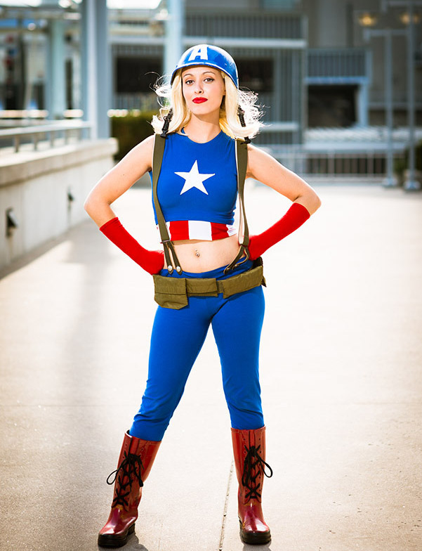 Female Captain America Halloween Costumes